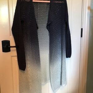 Knit long cardigan